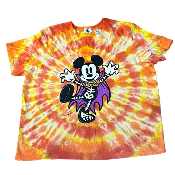 Disney | Tops | Disney Parks 224 Halloween Vampire Skeleton Mickey Tie ...